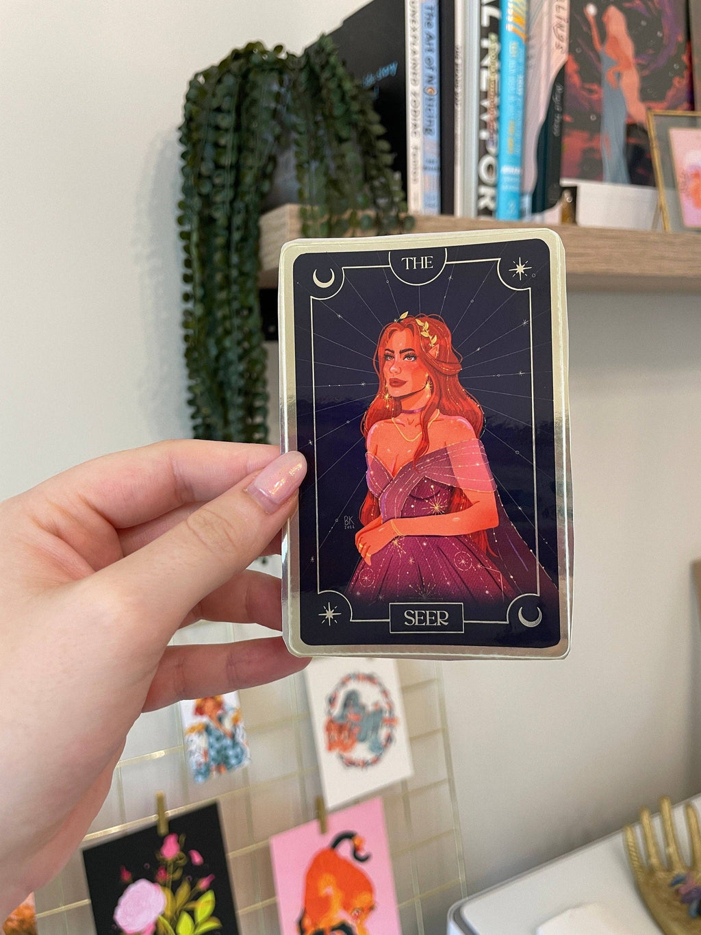 The Seer Elain Tarot Card Sticker