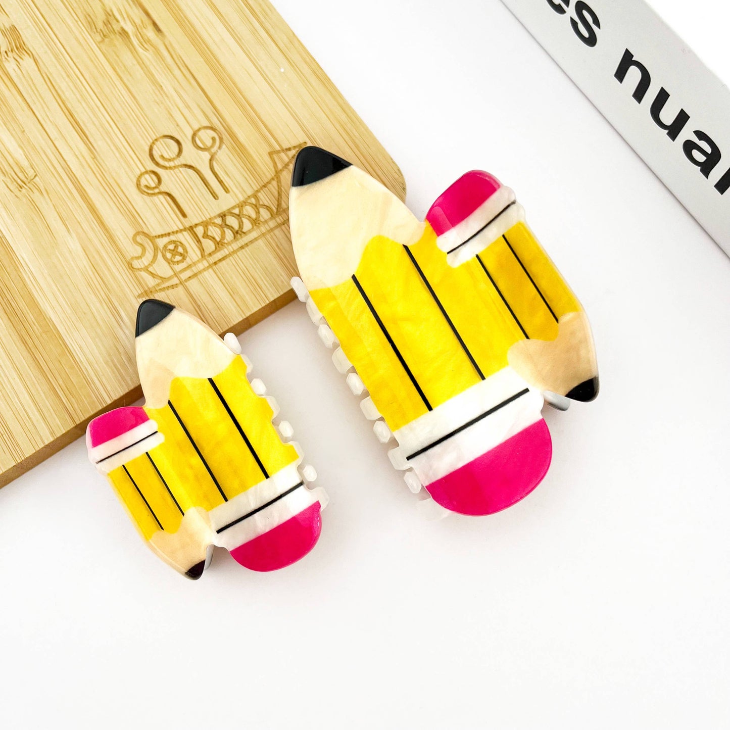 Pencil Claw Clip, Stationery Hair Clip