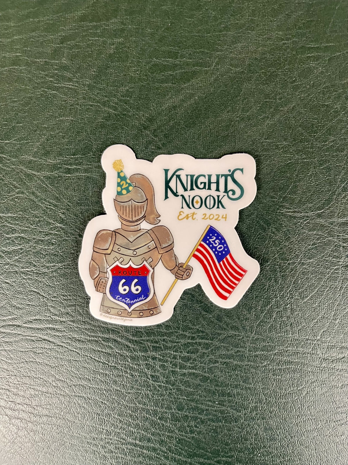 Knight's Nook 2-Year Anniversary Sticker
