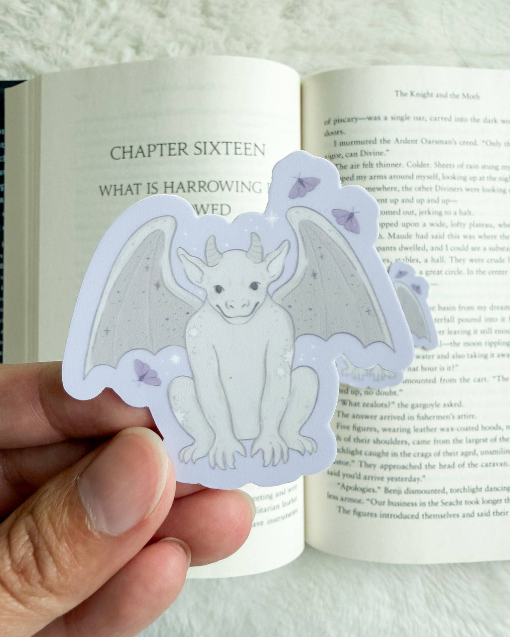 Bartholomew Gargoyle and Moths Sticker