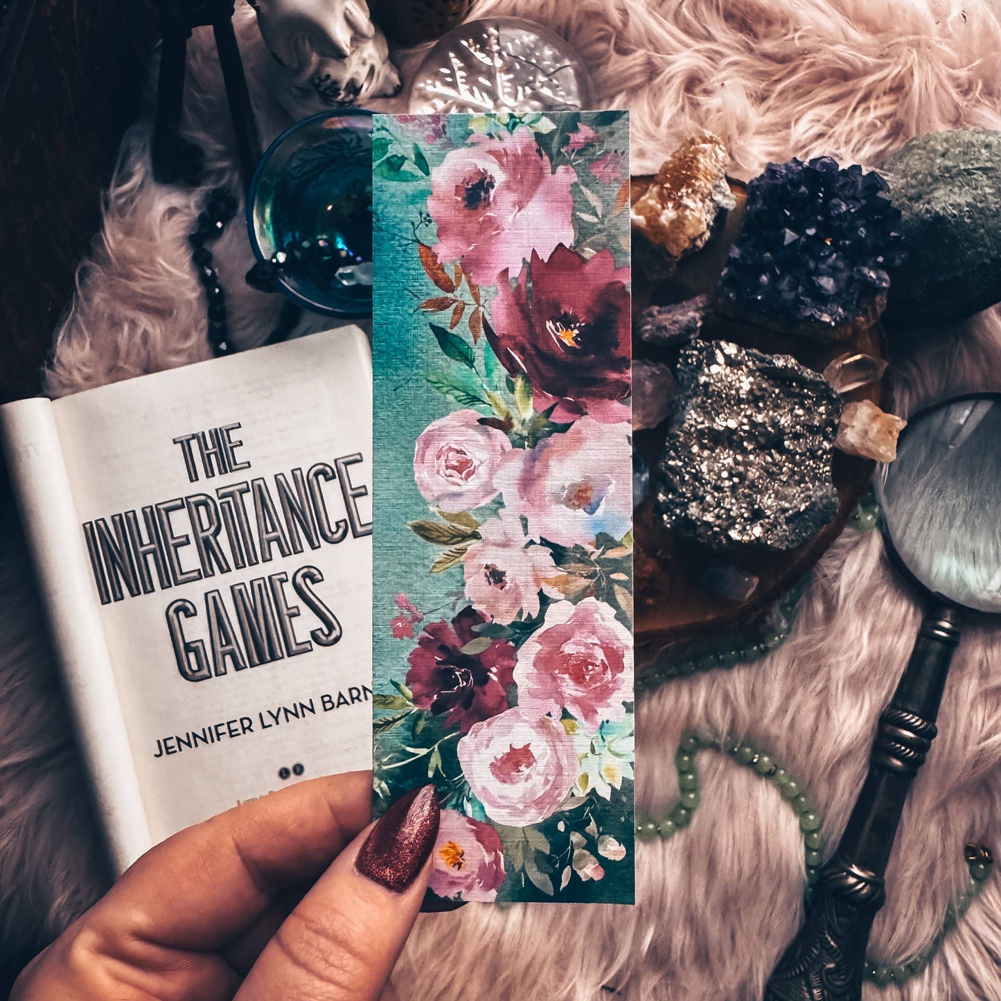 Soft Pink Floral Bookmark