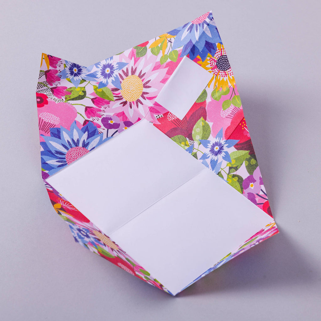 Floral Fantasia Pigeon, Botanical Folding Letters, Pack of 6