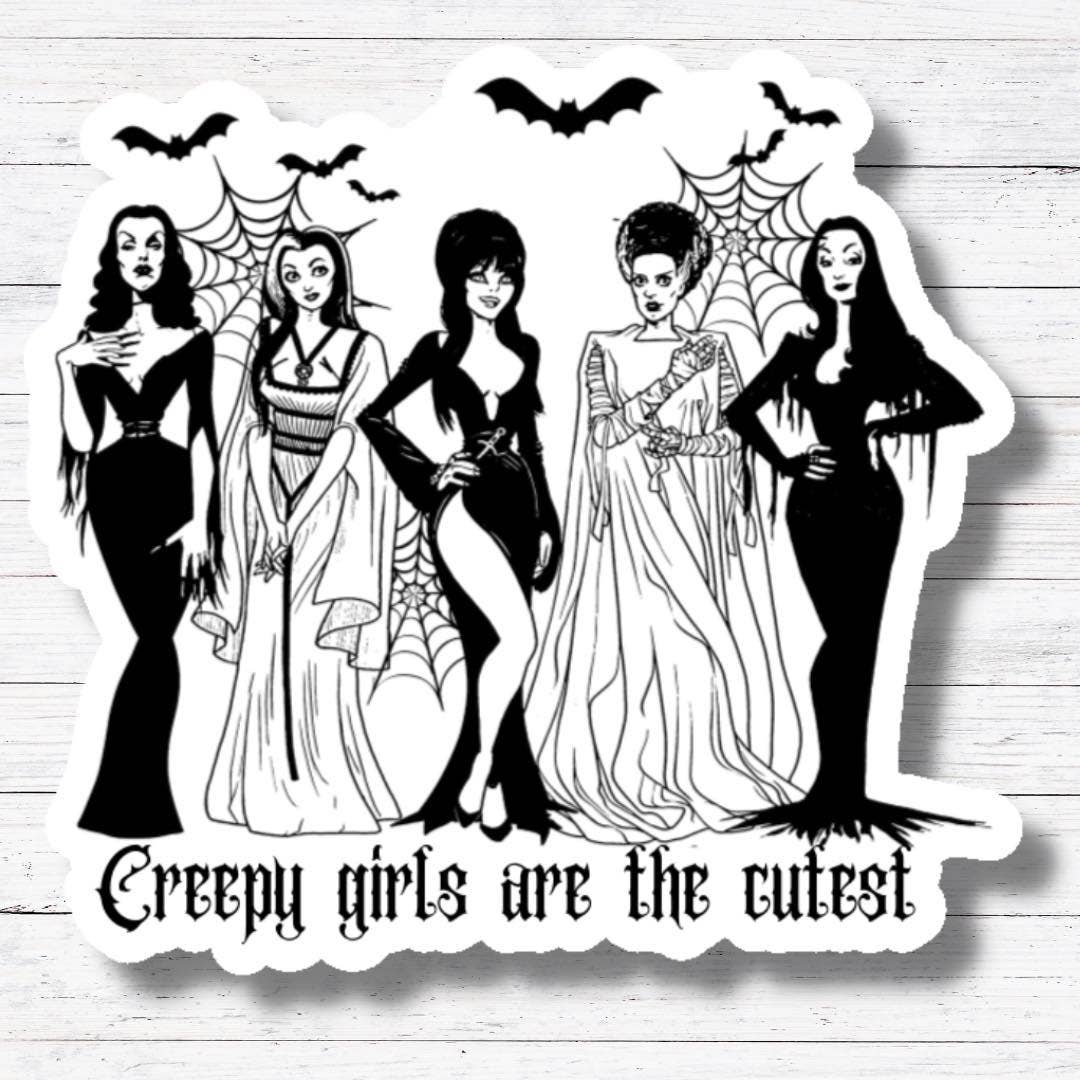 Creepy Girls- Spooky Gang Stickers