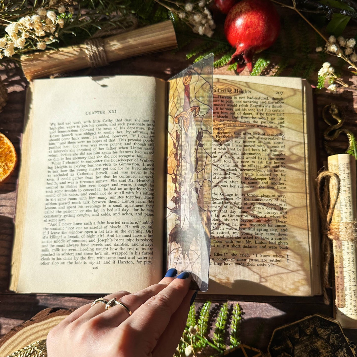 Excalibur Sword in Stone Stained Glass Bookmarks