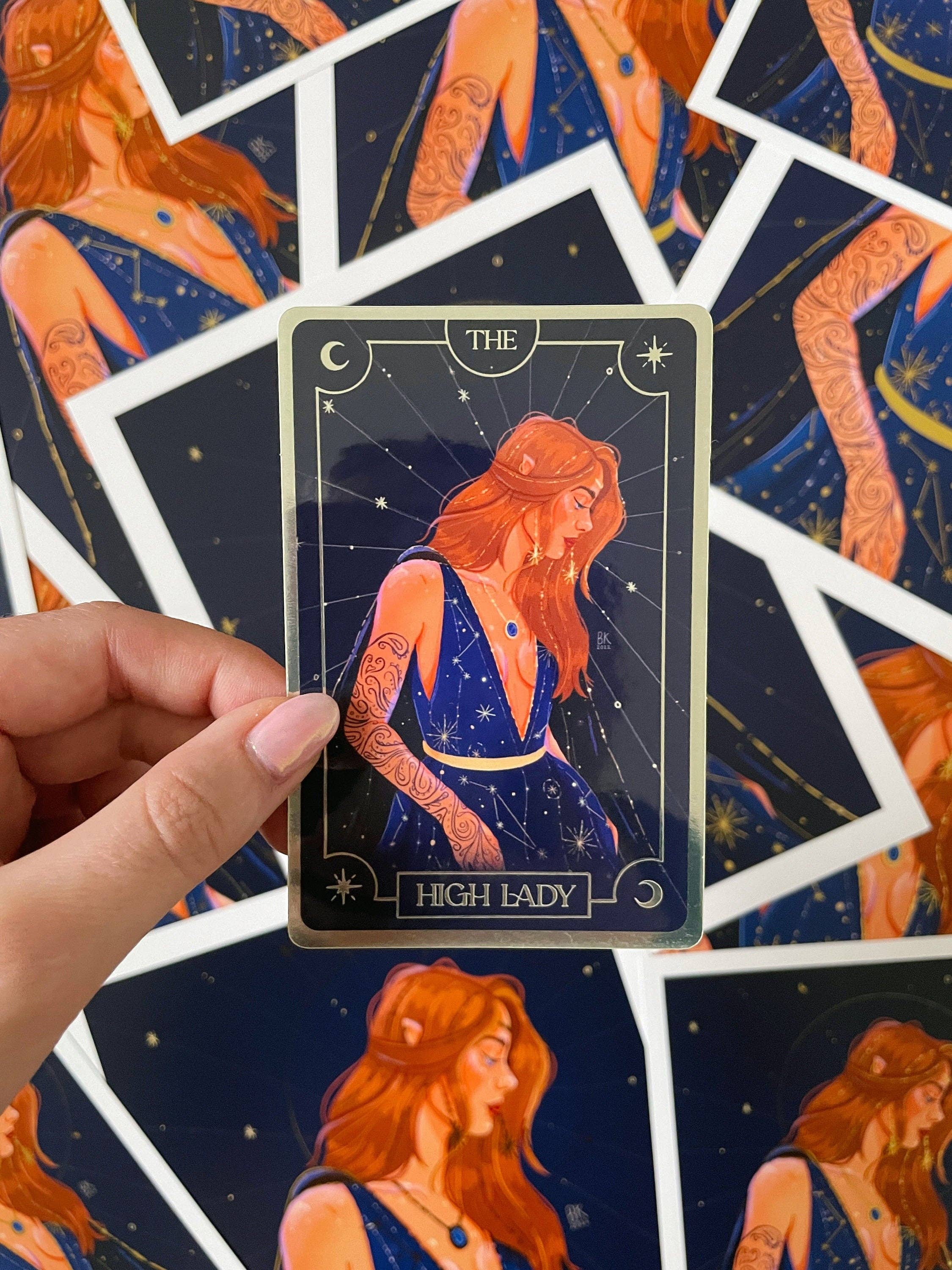 High Lady Feyre Tarot Card Sticker