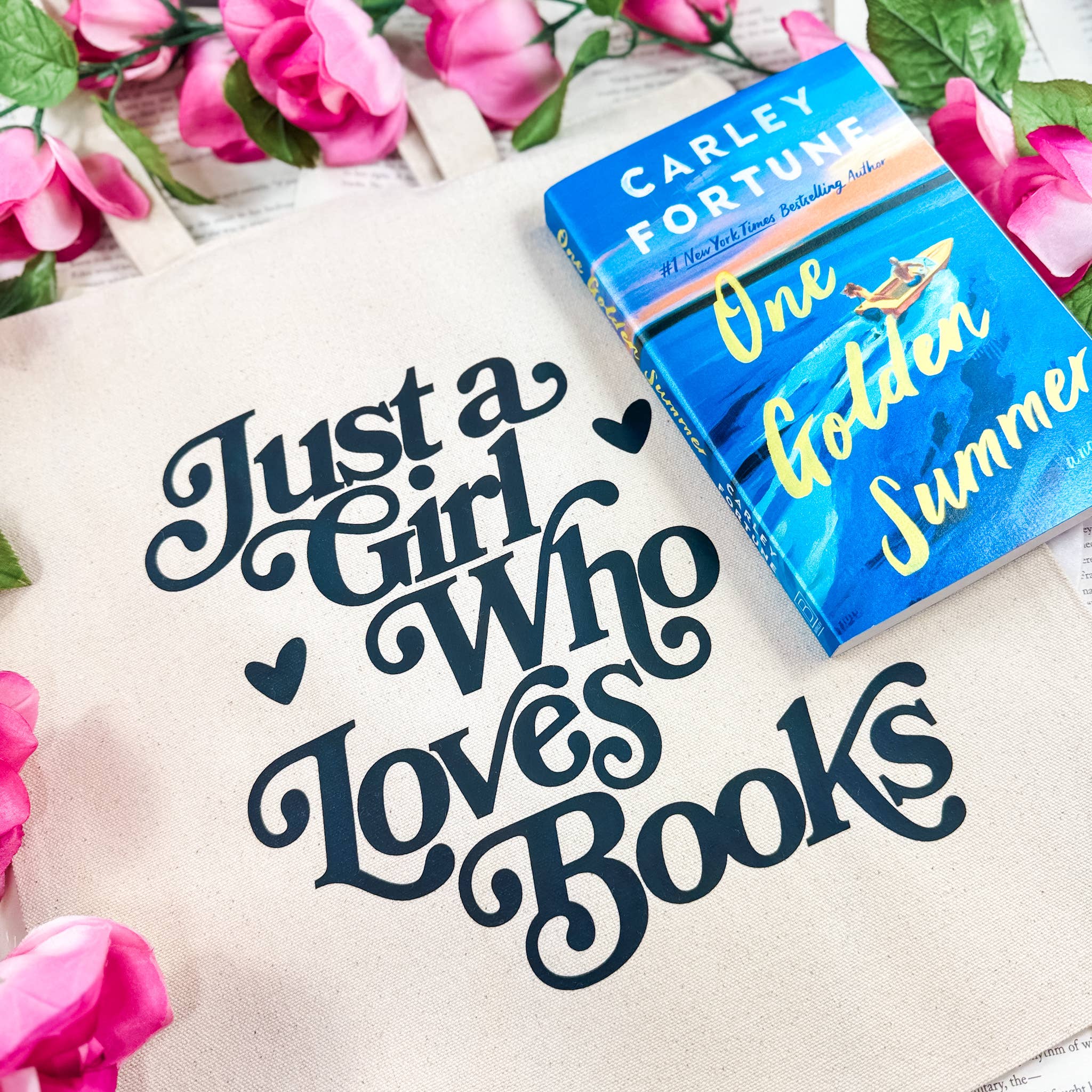 Just A Girl Who Loves Books Tote Bag