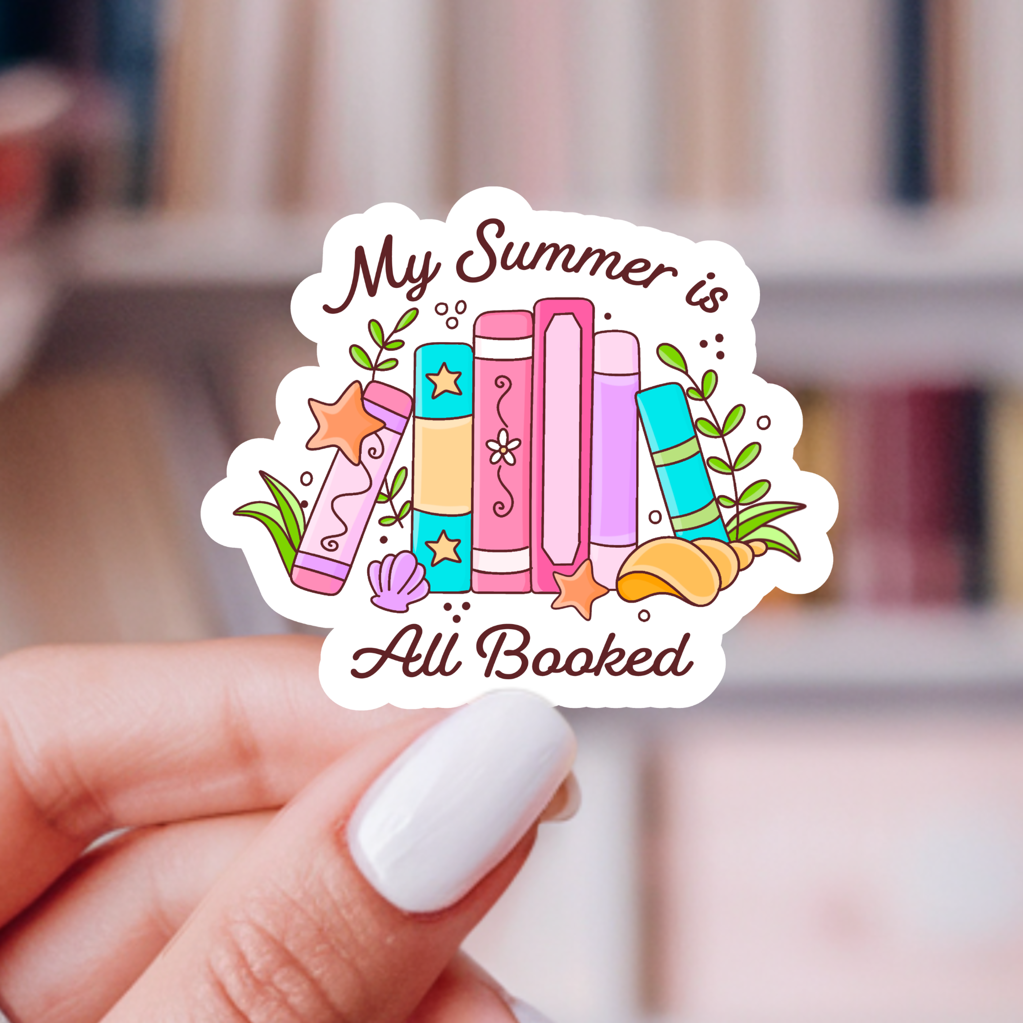 My Summer Is Booked Sticker | Summer Reader