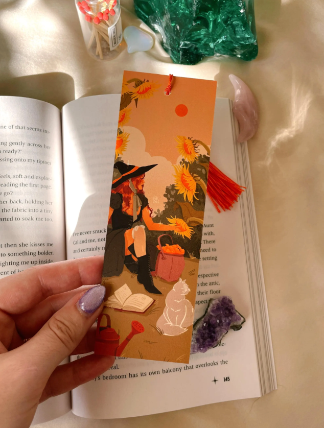 Gardening Witch Bookmark