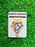 Halloween Ghost , Tattoo Magnetic Bookmark