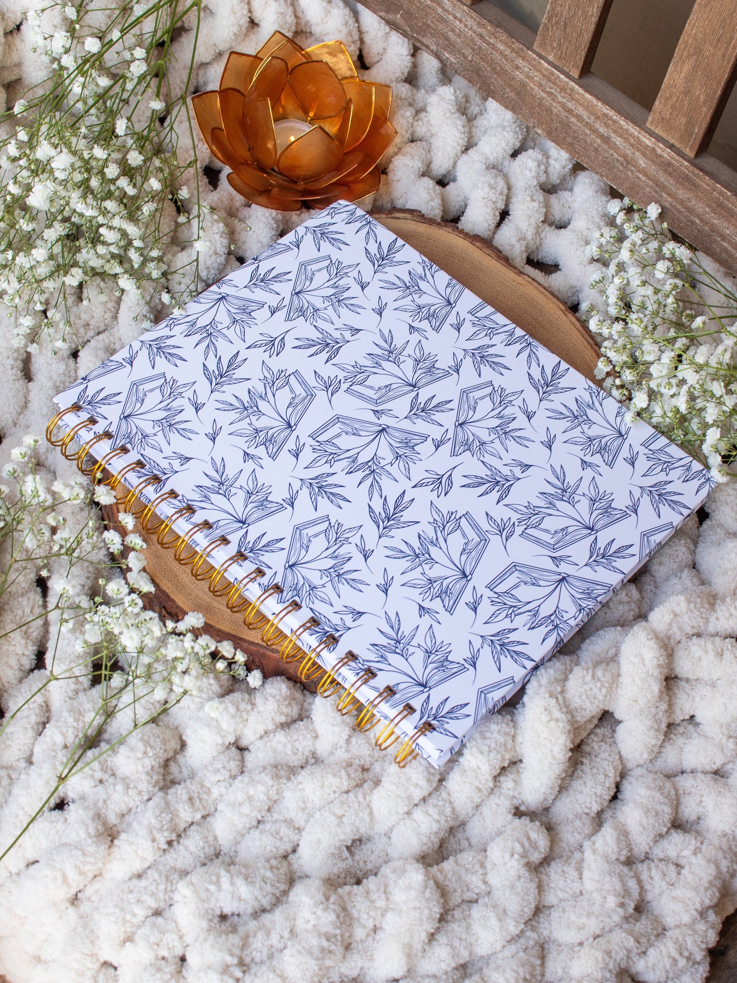 Porcelain Books Hardcover Spiral Notebook | College Ruled