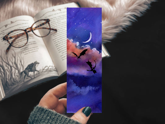 Moonlight Flight Dragon Bookmark