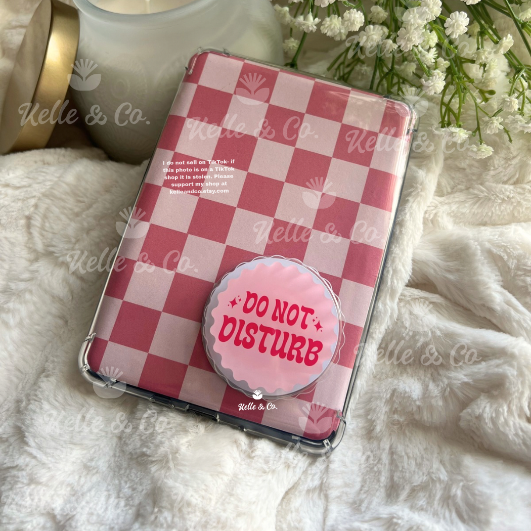 Reading Do Not disturb | kindle grips  | kindle accessories