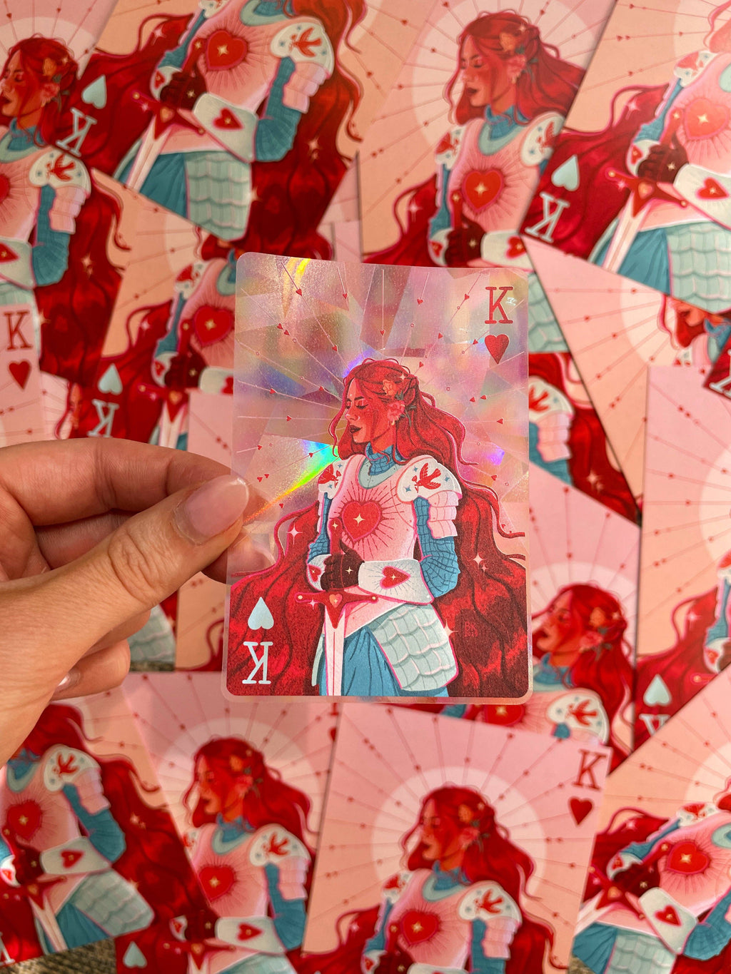 Knight of Hearts Suncatcher