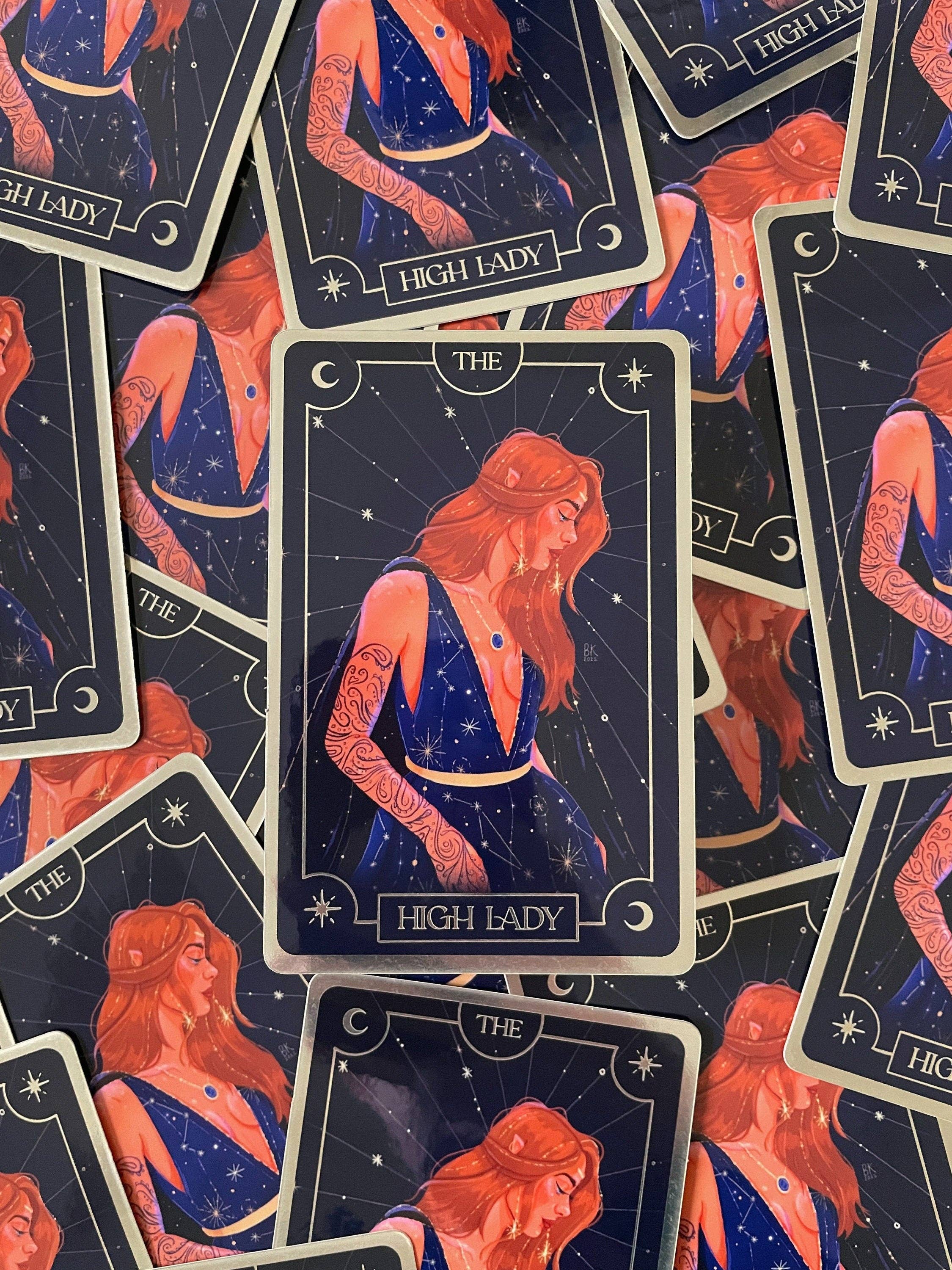 High Lady Feyre Tarot Card Sticker