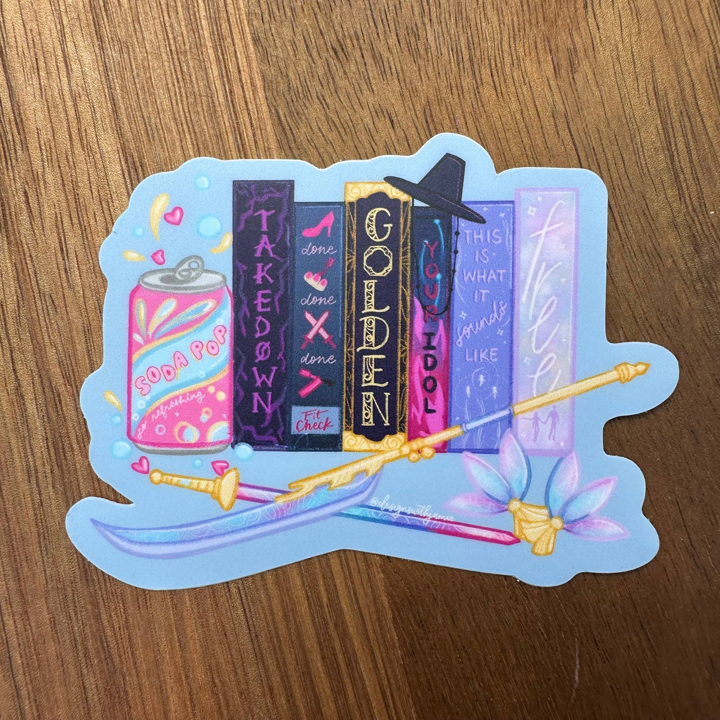 KPOP Demon Hunters Book Sticker