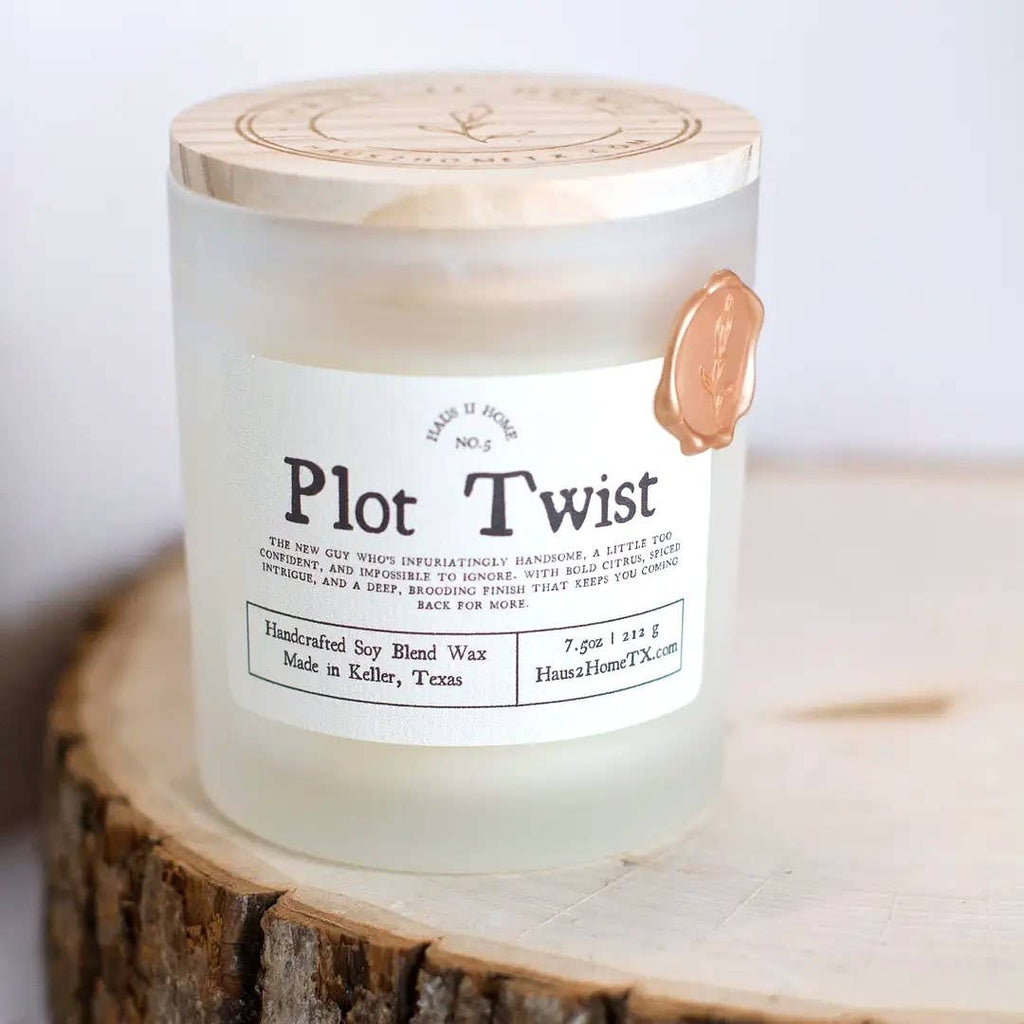 Hand-Poured Candle - Plot Twist