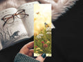 Monarch Butterfly Watercolor Bookmark Floral Meadow Nature 
