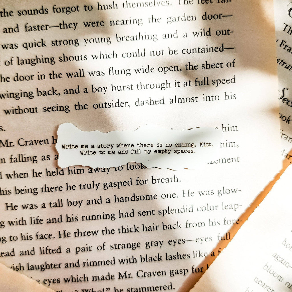 Write Me A Story Sticker | Divine Rivals Rebecca Ross Letters of Enchantment