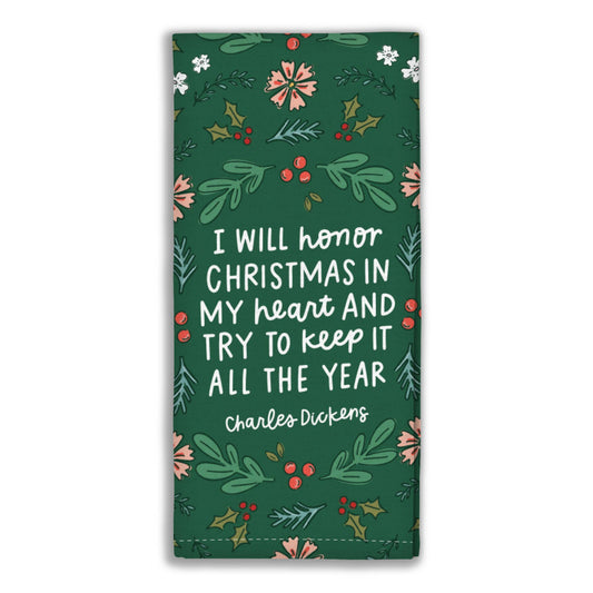 Christmas In My Heart Tea Towel