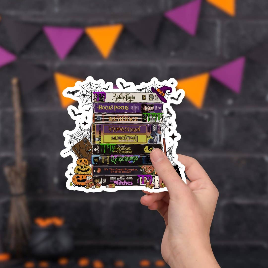 Spooky Season VHS Tapes Halloween Sticker