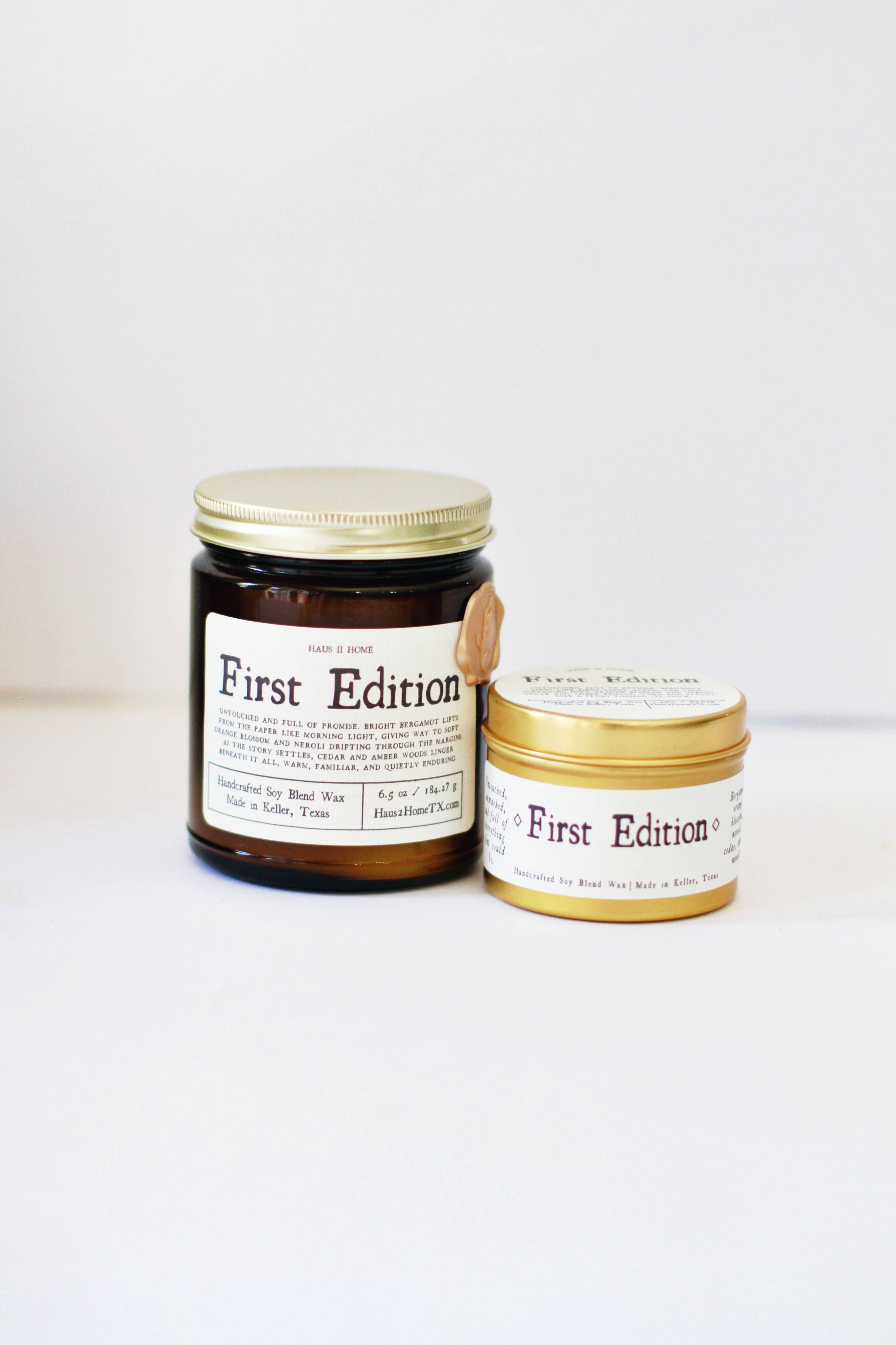 First Edition Candle | Rice Steam, Mimosa & Soft Woods