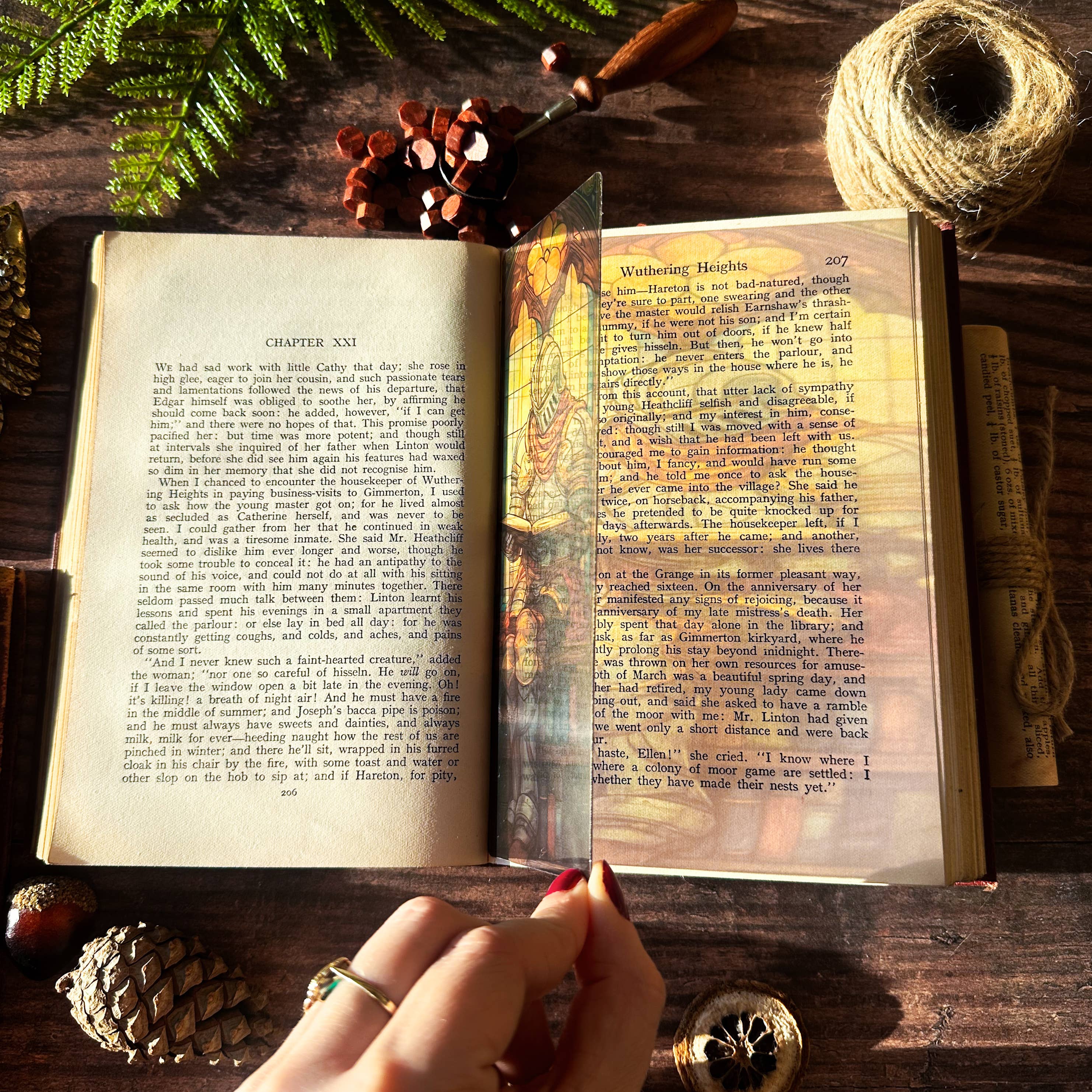 Reading Knight Glass Bookmarks