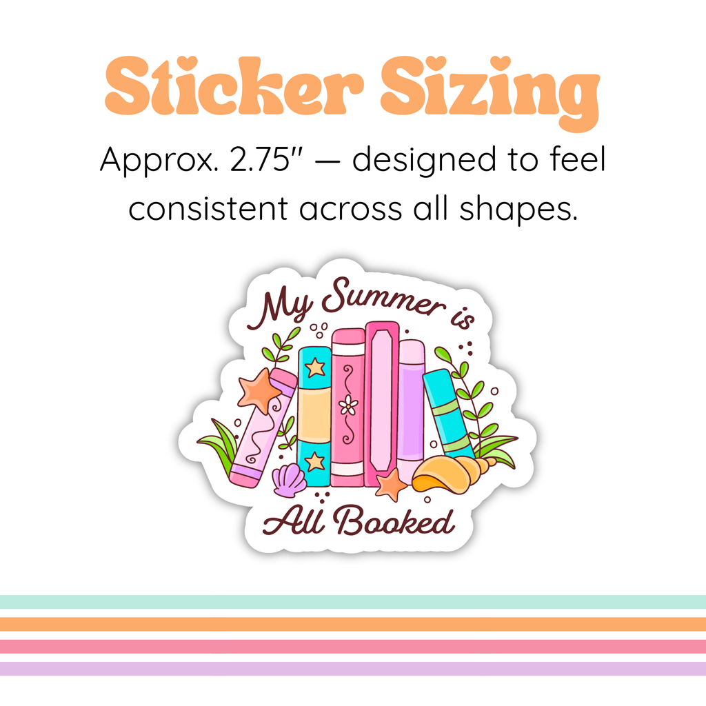 My Summer Is Booked Sticker | Summer Reader