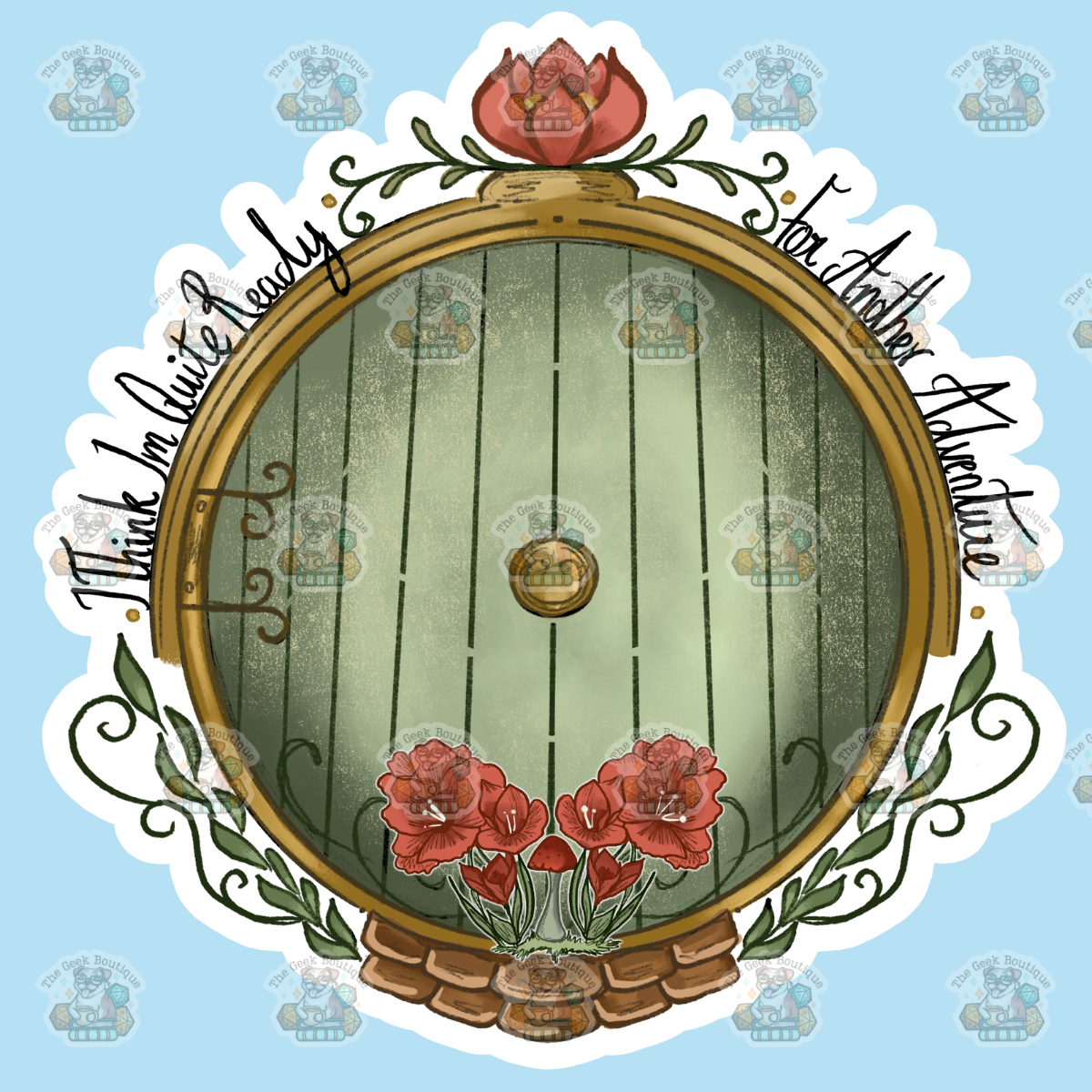 3" Hobbit Door Quote LOTR Adventure Book Movie Vinyl Sticker