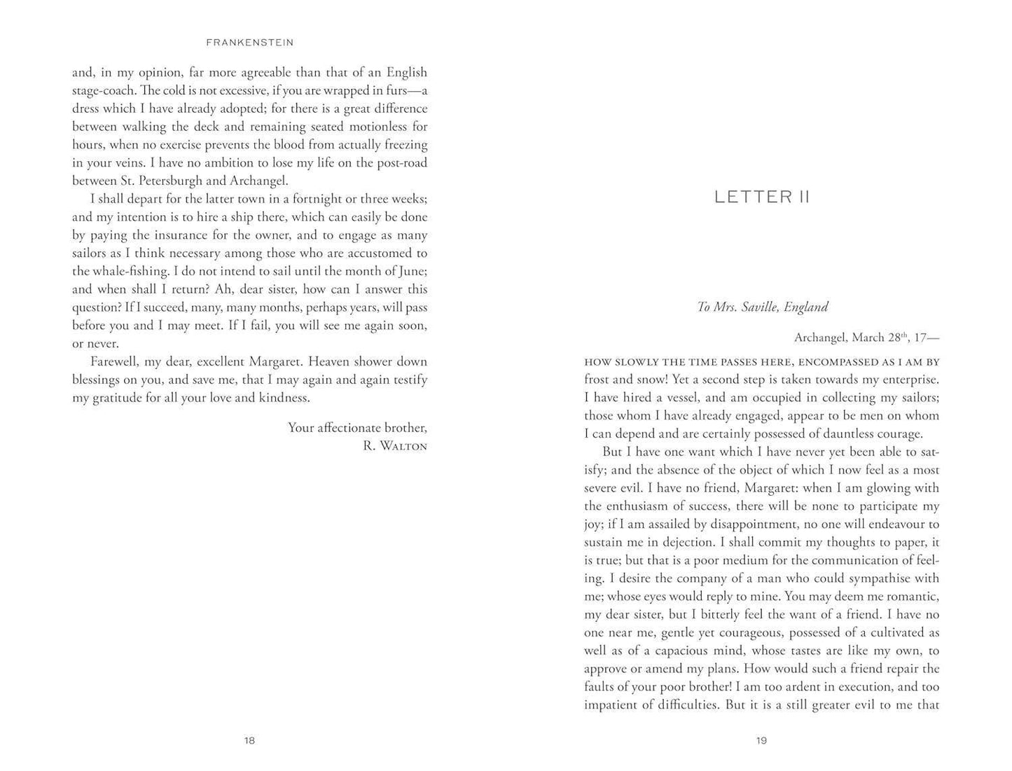 Frankenstein by Mary Shelley