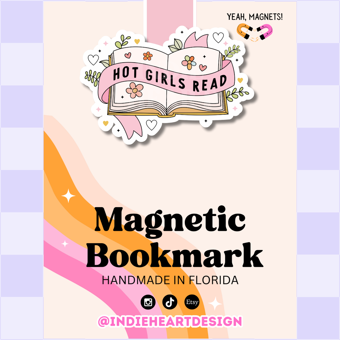 Hot Girls Read | Magnetic Bookmark 