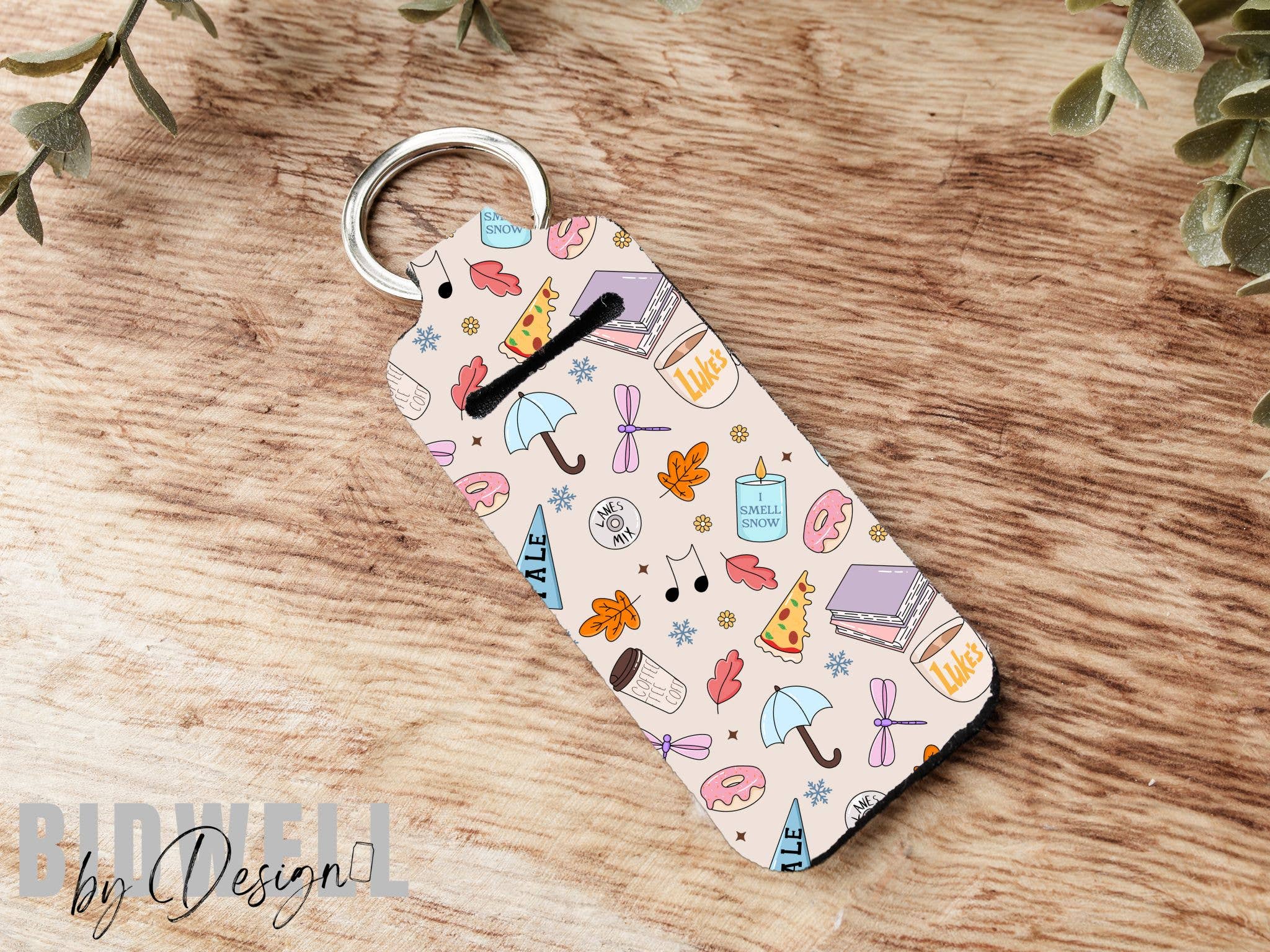 Stars Hallow Chapstick Holder Keychain