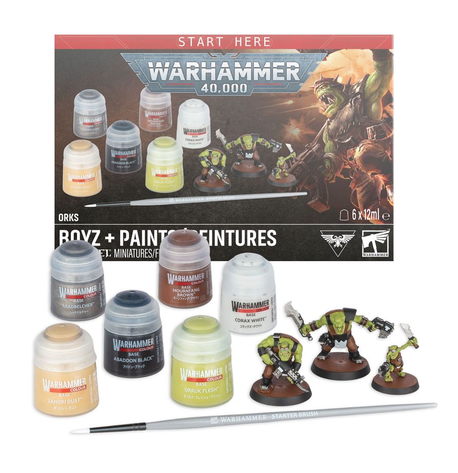 Warhammer 40,000 Orks Boyz+Paints