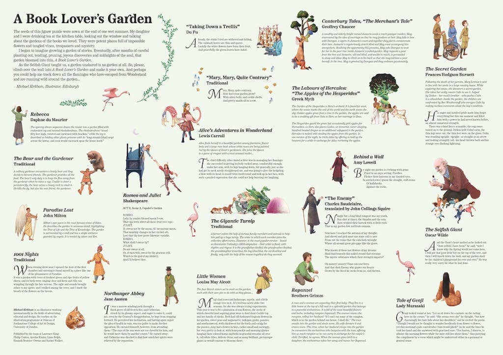 A Book Lover's Garden: A 1000 Piece Puzzle