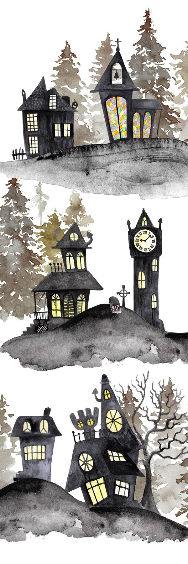 Halloween Spooky Town Bookmark