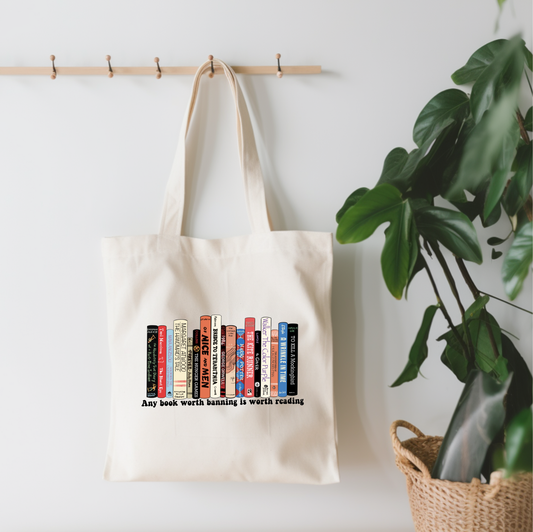 Banned Books Small Canvas Tote Bag