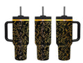 Engraved Gold Dragons Bookish 40oz Tumbler