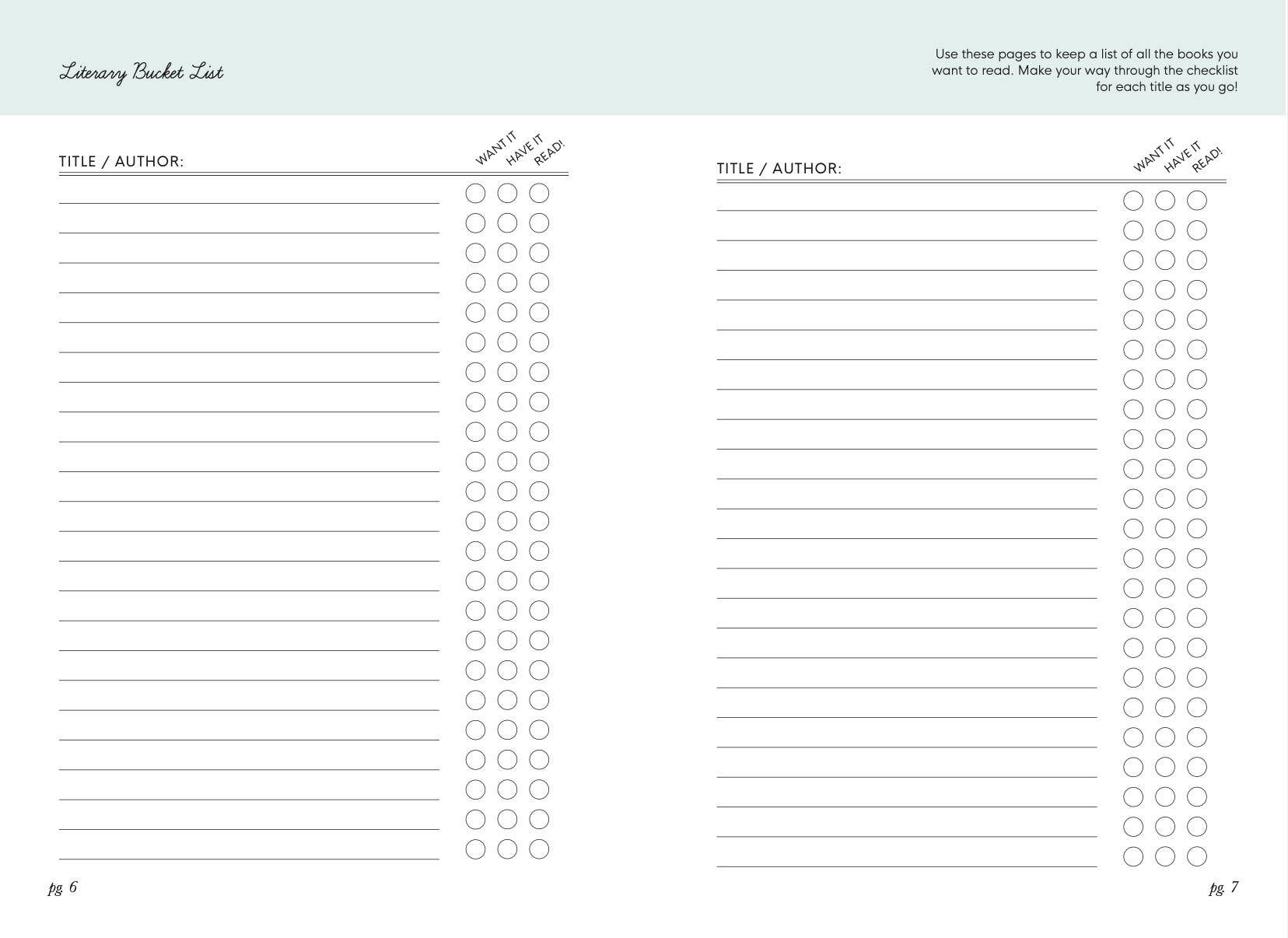 Reading Journal for Teens: For the Love of Books
