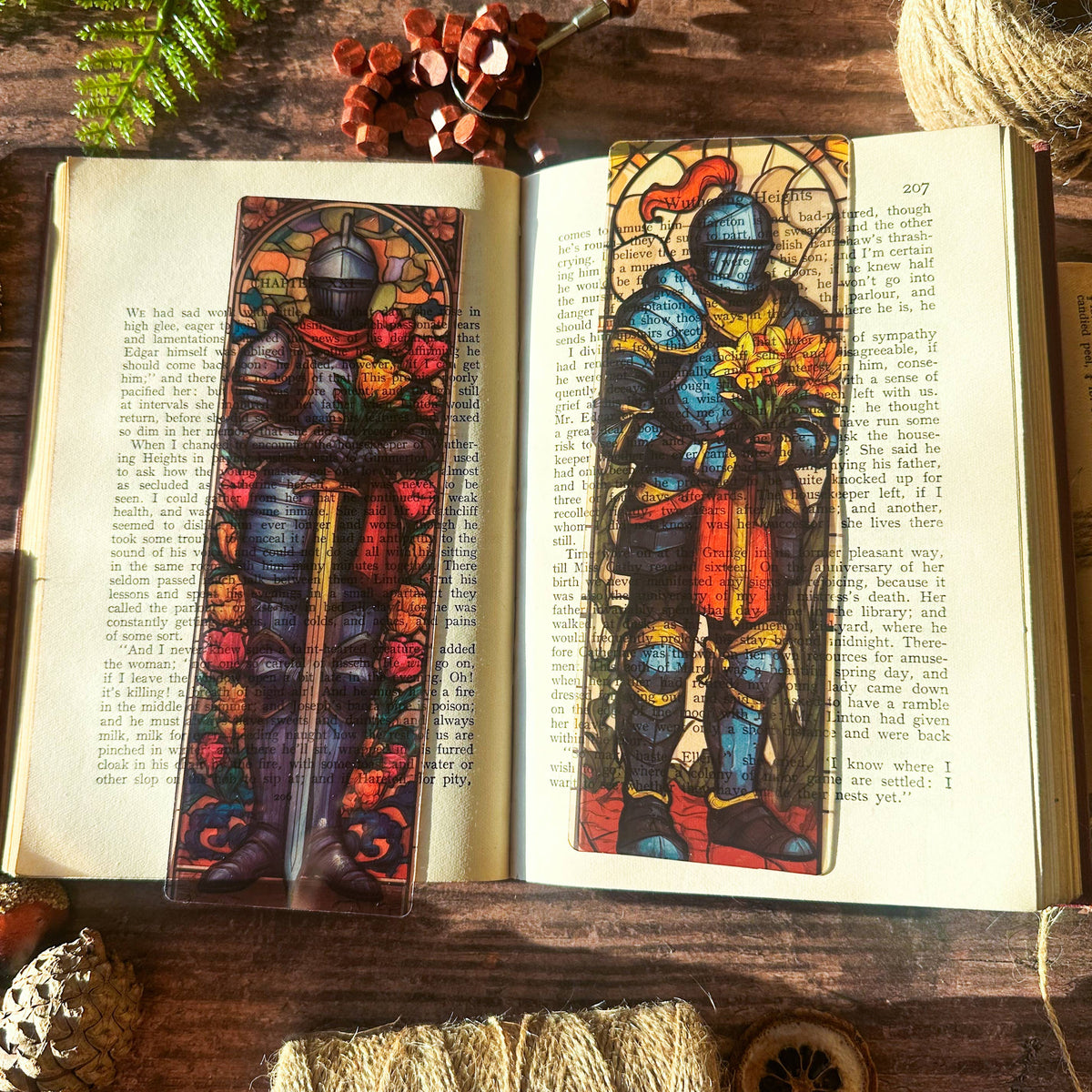 Knight with Bouquet Bookmarks