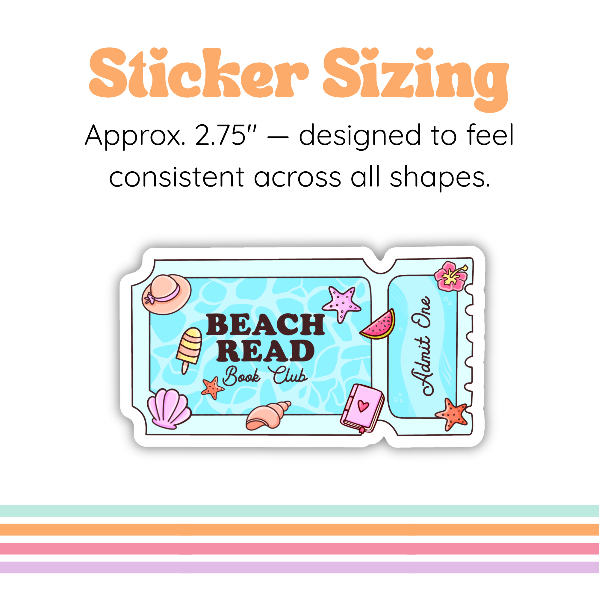 Beach Read Book Club Sticker | Summer Reader