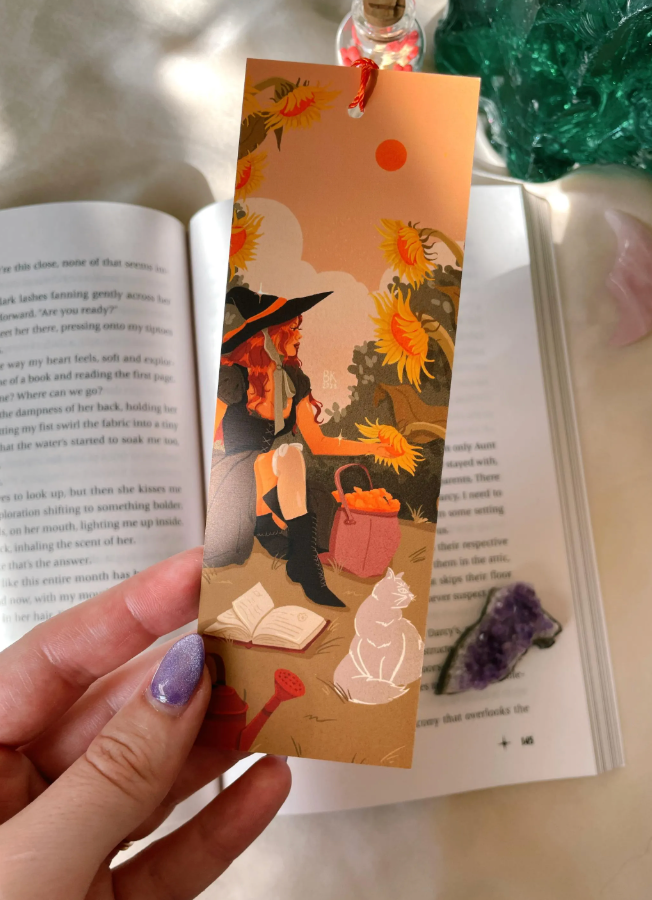 Gardening Witch Bookmark