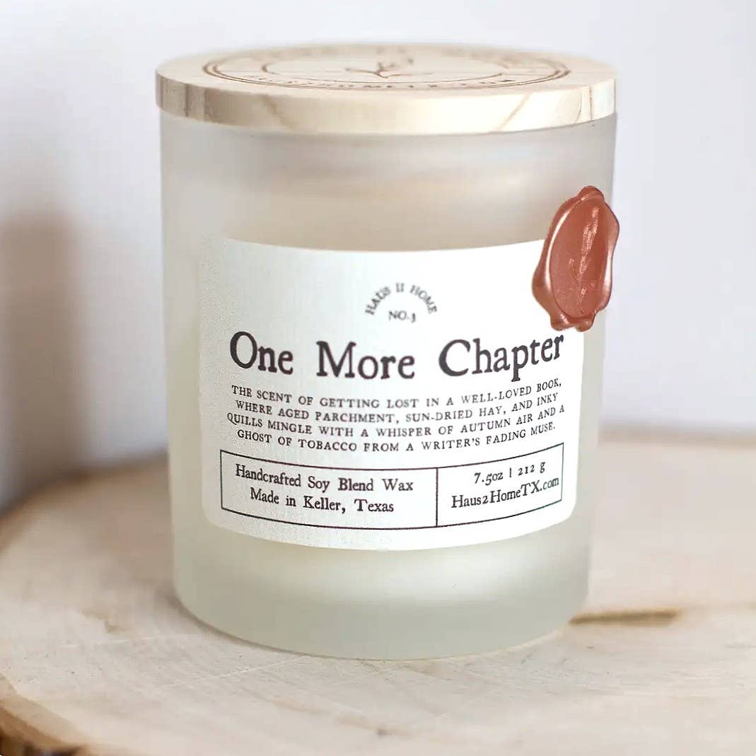 Hand-Poured Candle - One More Chapter