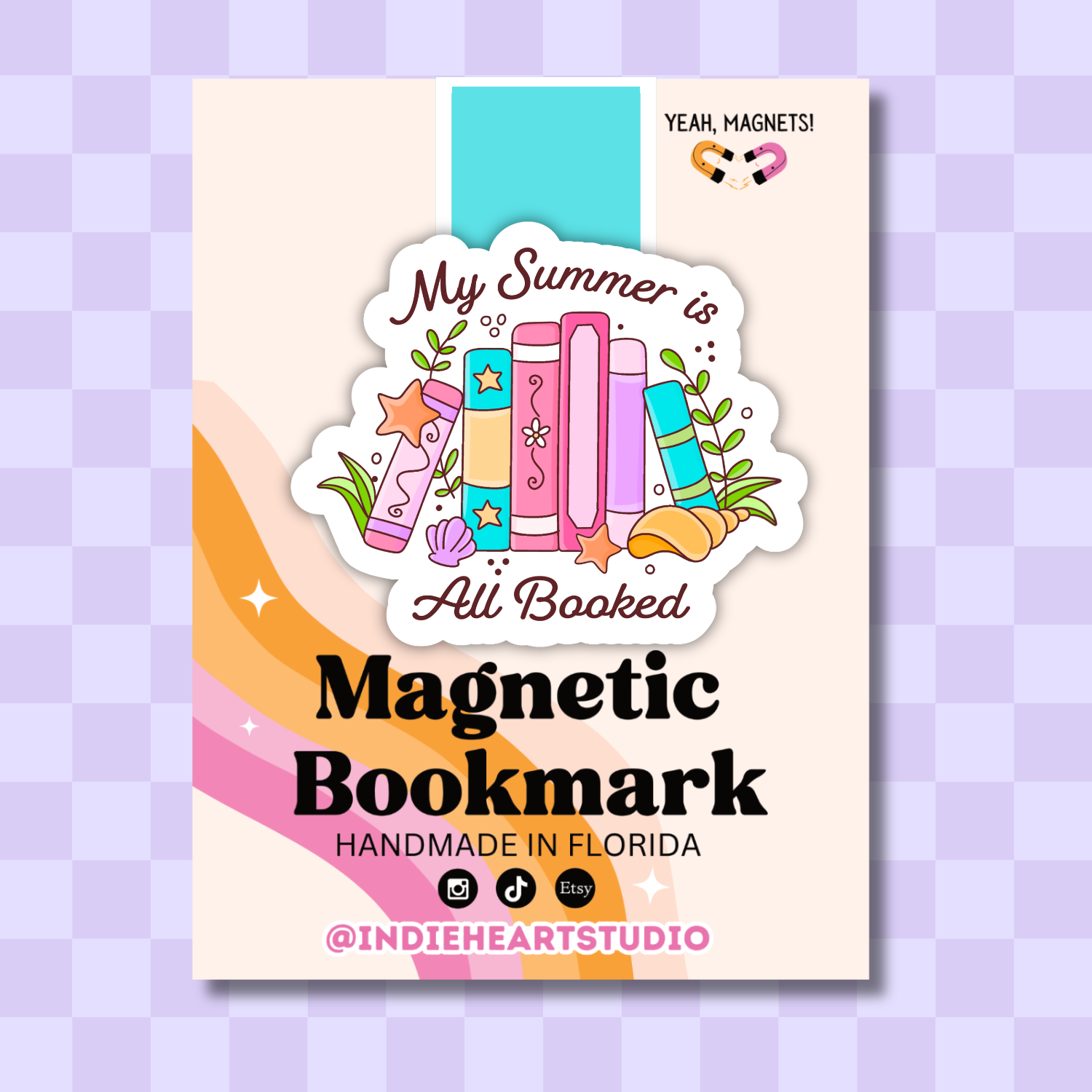 My Summer Is Booked Magnetic Bookmark