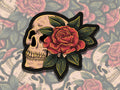 Skull Rose Zade Addie Vinyl Sticker for Bookworms