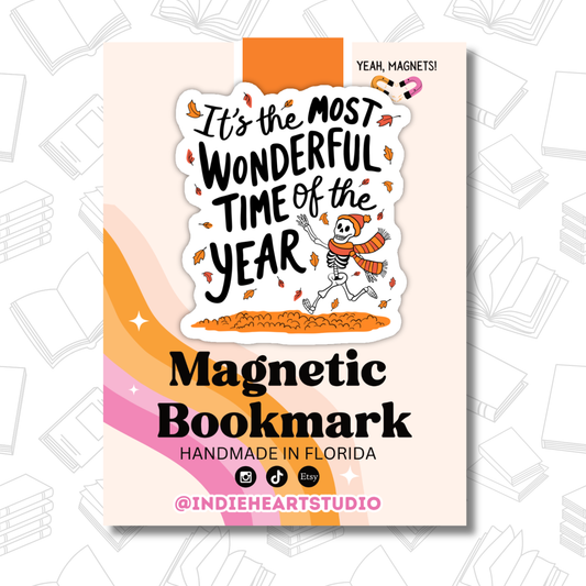 Magnetic Bookmark – Fall “Most Wonderful Time” Design