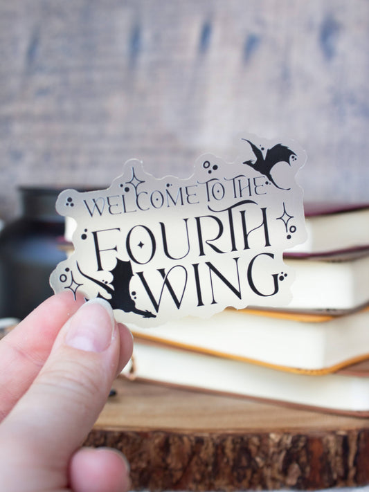 Fourth Wing | Welcome to the Fourth Wing Sticker