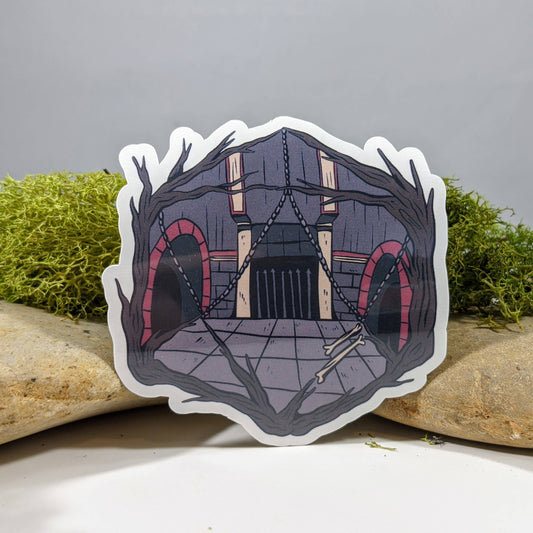 The Darkest Dungeon Depths D20 Dice Sticker - 2.5"
