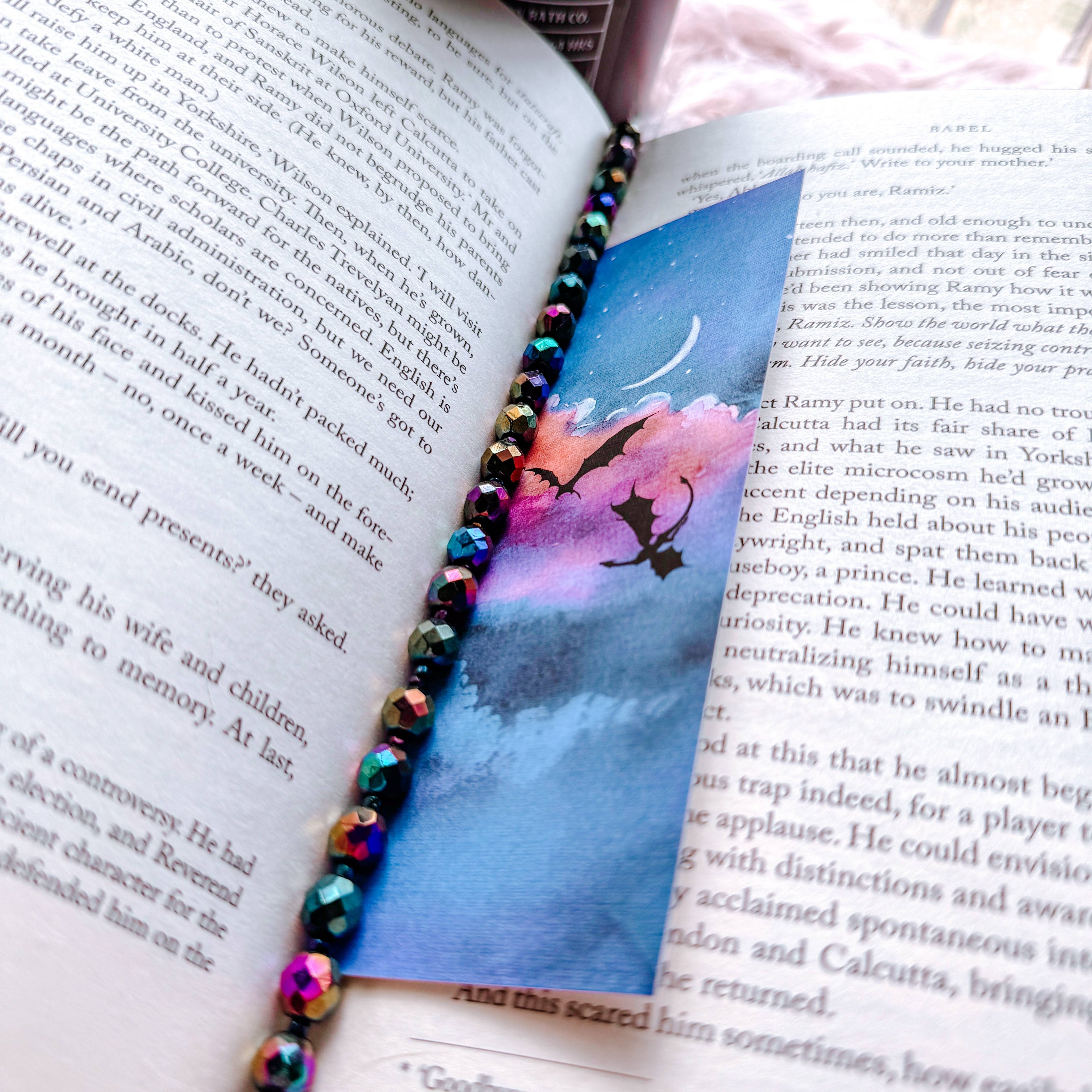 Moonlight Flight Dragon Bookmark