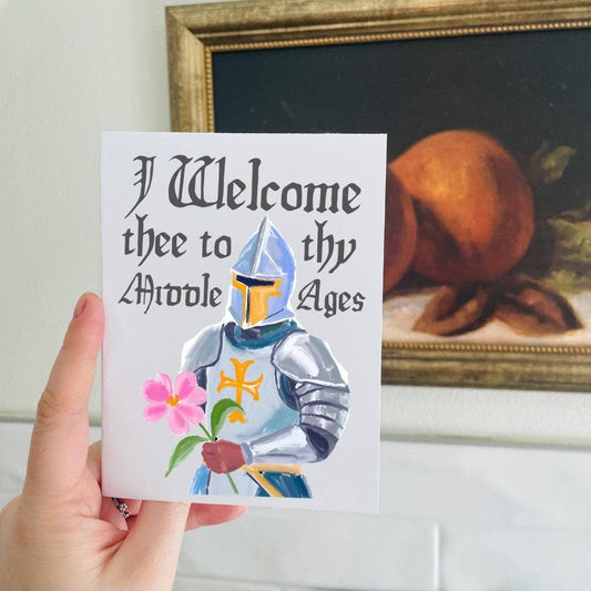 Medieval & Renaissance Themed 40th Birthday Card