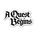 "A quest begins" Bookish Trope Sticker