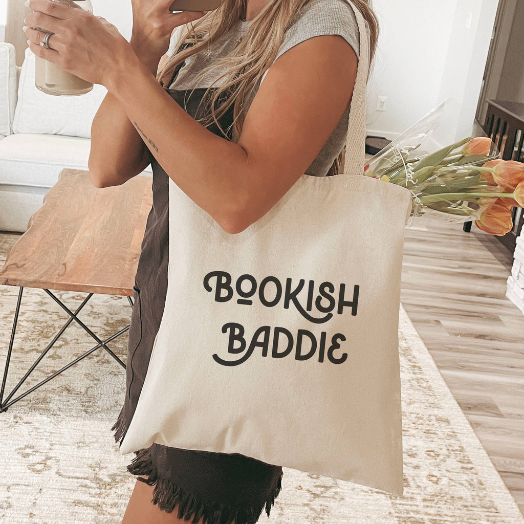 Bookish Baddie Canvas Tote Bag